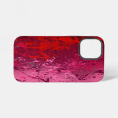 Himbeerwirbel: Abstrakte Spritzkunst iPhone Hülle (Rückseite (Horizontal))