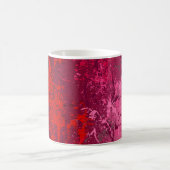 Himbeerwirbel: Abstrakte Spritzkunst Kaffeetasse (Mittel)