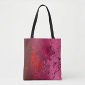 Himbeerwirbel: Abstrakte Spritzkunst Tasche (Vorderseite)