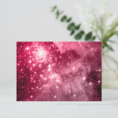 Himberry Stars Einladung (Stehend Vorderseite)