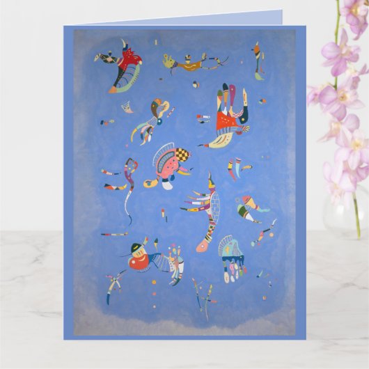 Himblau, Kandinsky 1940 Karte (Orchidee)