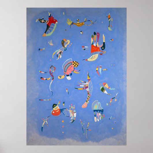 Himblau, Kandinsky 1940 Poster (Vorne)