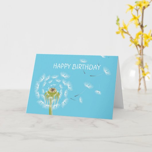 Himblauer Löwenzahn Karte (Gelbe Blume)