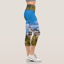 Himeji Burg #5, Japan Capri Leggings