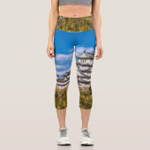 Himeji Burg #5, Japan Capri Leggings (Vorderseite)