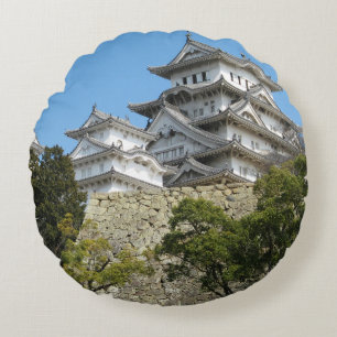 Himeji Castle 姫 路 城, Hyogo, Japan Rundes Kissen