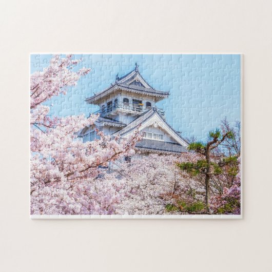 Himeji Castle in Full Bloom  Puzzle (Horizontal)