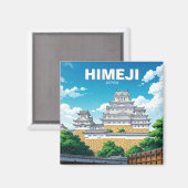 Himeji Castle Magnet (Vorderseite/Rückseite)