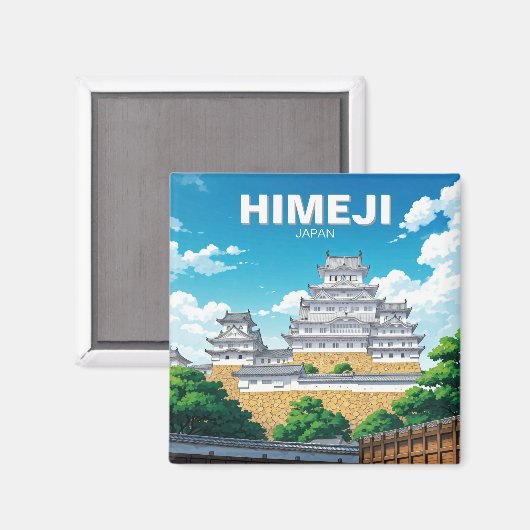 Himeji Castle Magnet (Vorderseite/Rückseite)