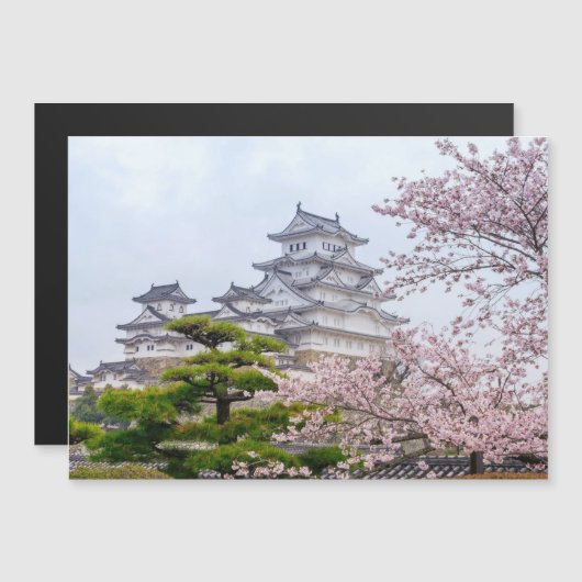 Himeji Castle Magnetkarte (Vorne/Hinten)
