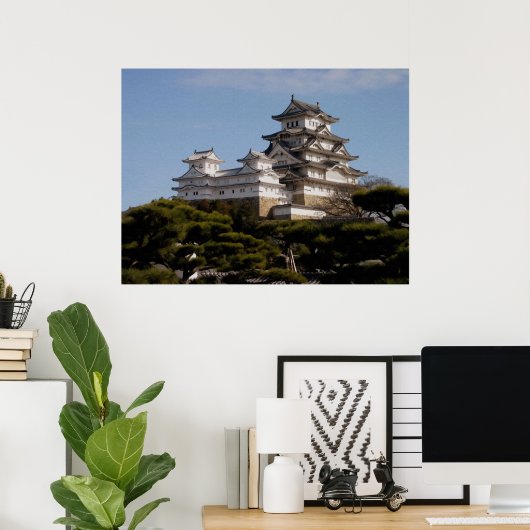 Himeji Castle Poster (Heimbüro)
