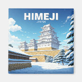 Himeji Castle Winter Magnet (Vorne)