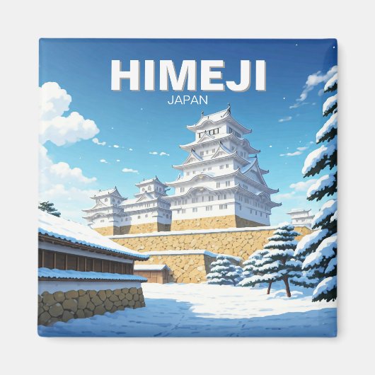 Himeji Castle Winter Magnet (Vorne)