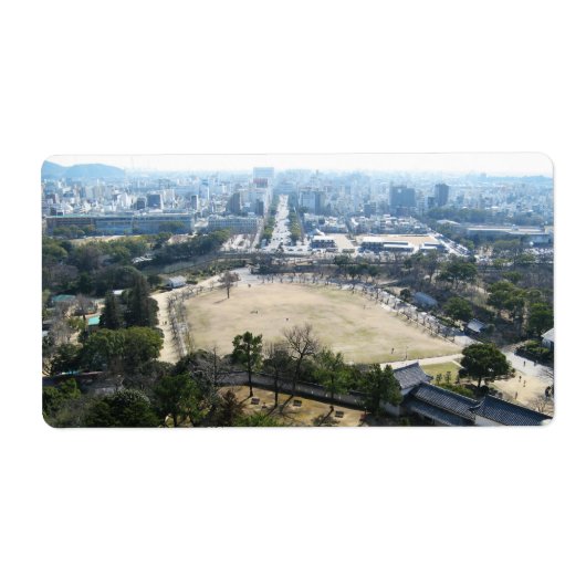 Himeji, Japan (Blick von der Burg auf der Spitze) (Vorne)