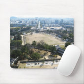Himeji, Japan (Blick von der Burg auf der Spitze) Mousepad (Mit Mouse)