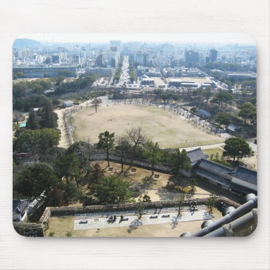 Himeji, Japan (Blick von der Burg auf der Spitze) Mousepad (Vorne)