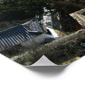 Himeji, Japan (Blick von der Burg auf der Spitze) Poster (Ecke)