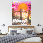 Himeji Japan blüht Poster. Leinwanddruck (Insitu (Schlafzimmer))