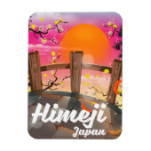 Himeji Japan blüht Poster. Magnet (Vertikal)
