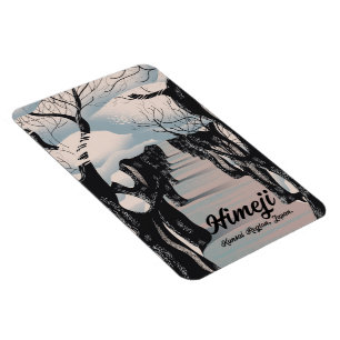 Himeji, Kansai-Region Japan Kirschblüten. Magnet