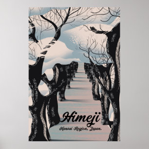 Himeji, Kansai-Region Japan Kirschblüten. Poster