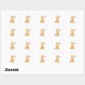 HIMEKARI Floral Bunny Sticker –Clear (Blatt)