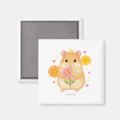 HIMEKARI Floral Hamster Magnet –Clear (Vorderseite/Rückseite)