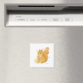 HIMEKARI Floral Squirrel Magnet –Clear (In Situ (Geschirrspüler))