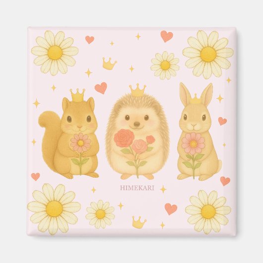 HIMEKARI Stars Magnet – Pink (Vorne)
