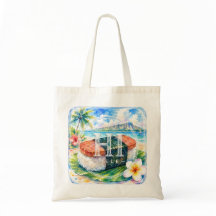 HIMELE Hawaiian Tote Bag Spam Musubi unterstützen
