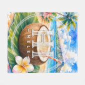 HIMELE-Wurfdecke Coconut unterstützen Fleecedecke (Vorderseite (Horizontal))