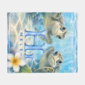 HIMELE-Wurfdecke Honu unterstützen Fleecedecke (Vorderseite (Horizontal))
