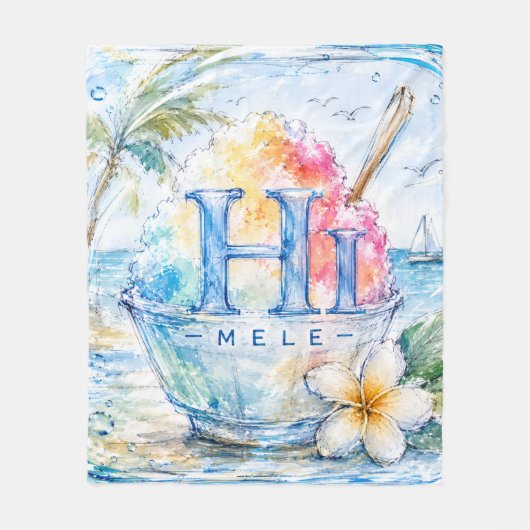 HIMELE-Wurfdecke Shave Ice unterstützen Fleecedecke (Vorderseite)