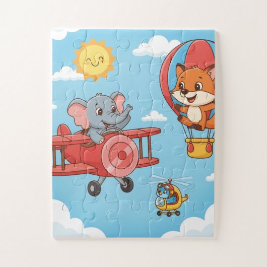 Himmel-Abenteuer-Tier-Puzzle Puzzle (Vertikal)