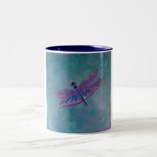 Himmel-Abstreicheisen-Libelle Zweifarbige Tasse