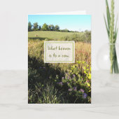 Himmel auf eine Ruhestandskarte Karte (Vorderseite)