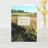 Himmel auf eine Ruhestandskarte Karte (Gelbe Blume)