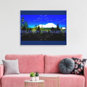 Himmel auf Erden | Geldberg Leinwanddruck (Insitu (Wohnzimmer))