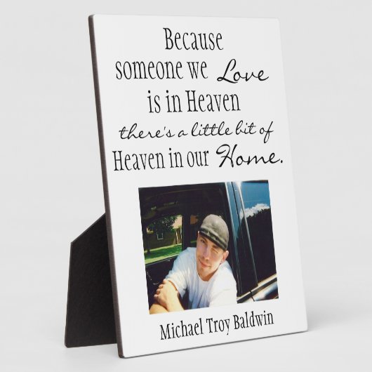 Himmel auf unserer Zuhause Fotoplatte (Seite)