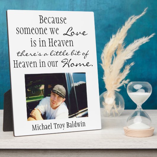 Himmel auf unserer Zuhause Fotoplatte (Seite)