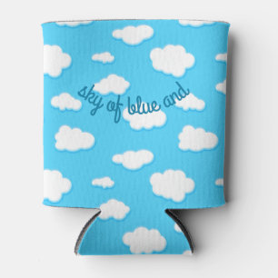 Himmel aus Blau und flauschigen weißen Wolken - Ge Dosenkühler