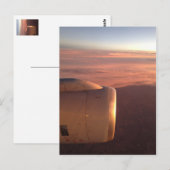 Himmel aus Flugzeug 8 Postkarte (Vorne/Hinten)