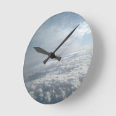 Himmel, Aussicht auf das Flugzeug, wunderschöne Wo Runde Wanduhr (Winkel)
