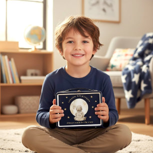 Himmel Baby Mond Sterne Marineblau Grafikdesign Metall Brotdose