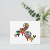 Himmel Ballons ~ Postkarte Modern (Stehend Vorderseite)