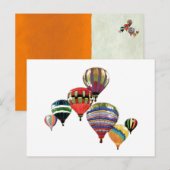Himmel Ballons ~ Postkarte Modern (Vorne/Hinten)