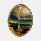 Himmel begrüßt Embrace Jesus in der Abenddämmerung Keramikornament (Rechts)