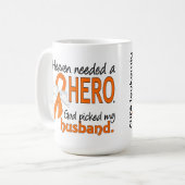 Himmel benötigte eine Held-Ehemann-Leukämie Kaffeetasse (Vorderseite Links)