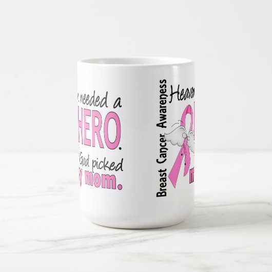 Himmel benötigte einen Held-Mama-Brustkrebs Kaffeetasse (Mittel)