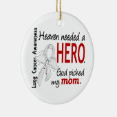 Himmel benötigte einen Held-Mama-Lungenkrebs Keramikornament (Rechts)